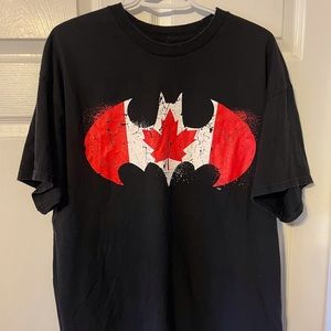 Mens XL Batman (Canadian flag) T-shirt